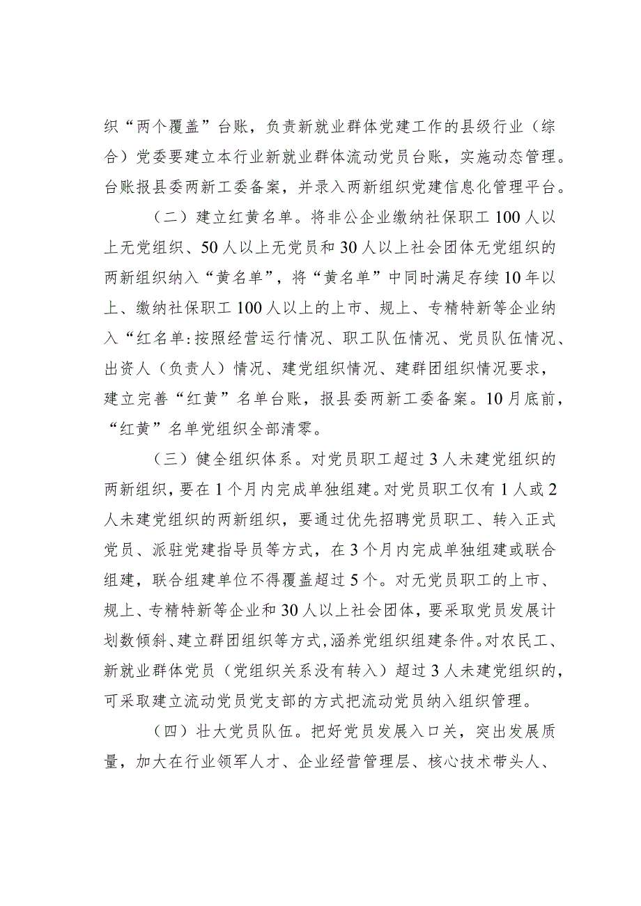 某某县在2023年两新组织“两个覆盖”提质增效工作方案.docx_第2页