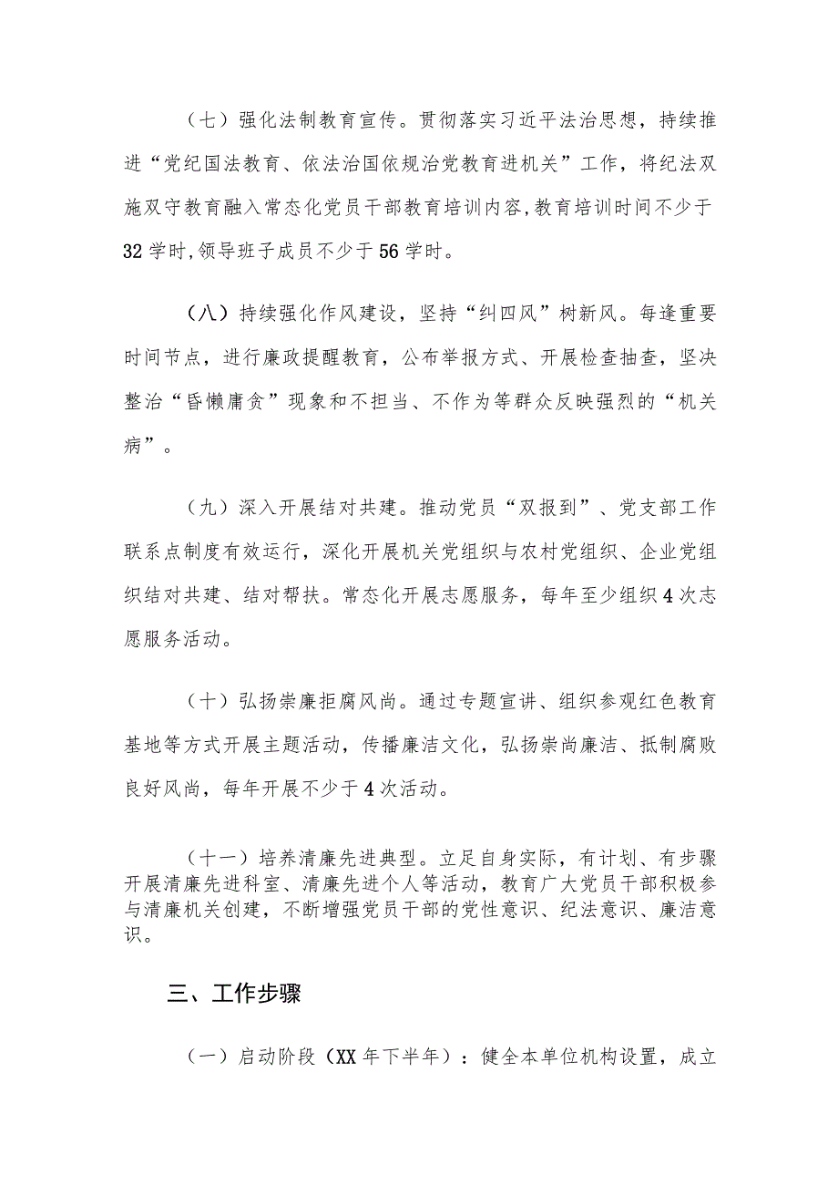 XX局关于全面推进清廉机关建设实施方案.docx_第3页