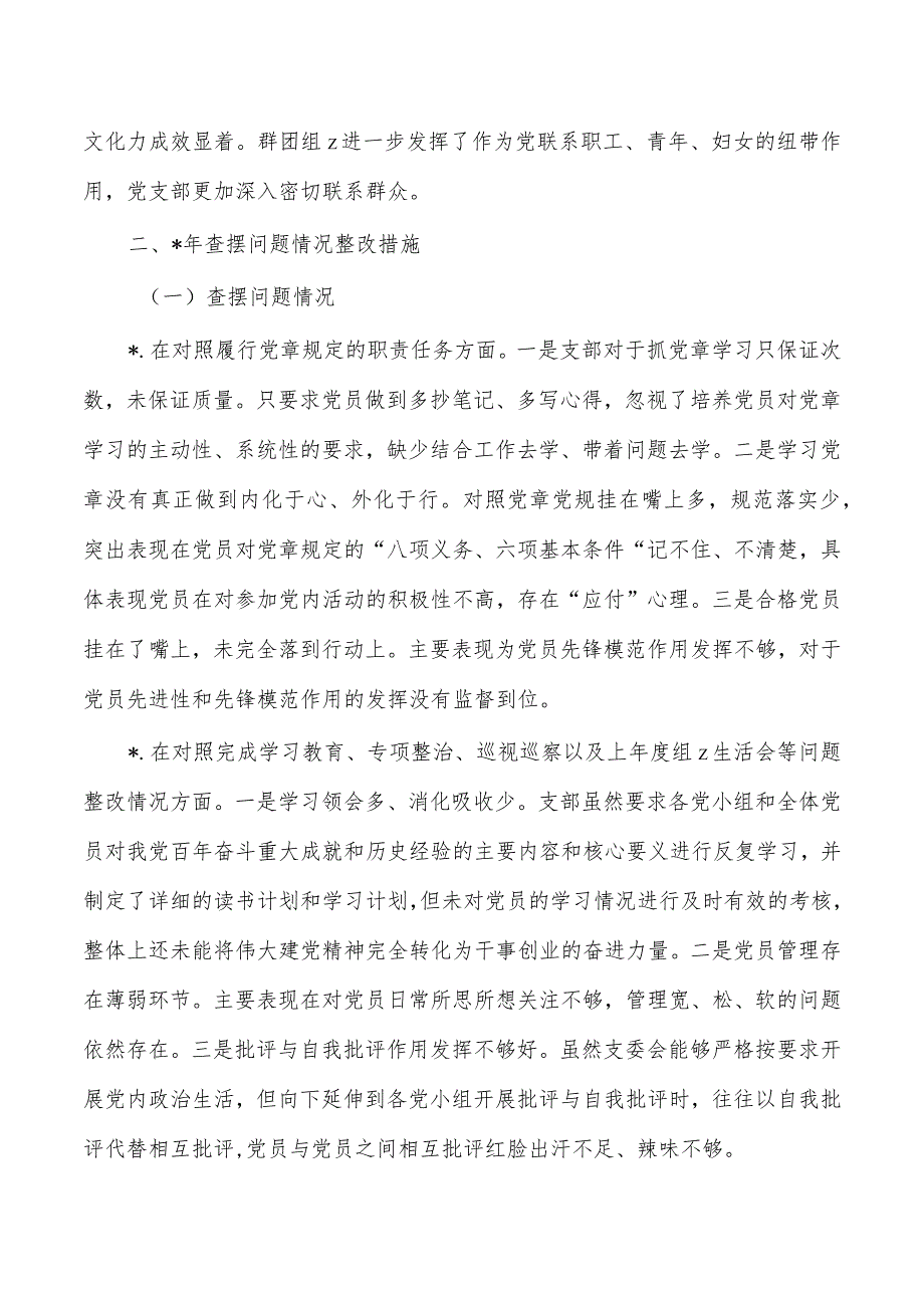 23年支部问题清单及整改措施.docx_第2页