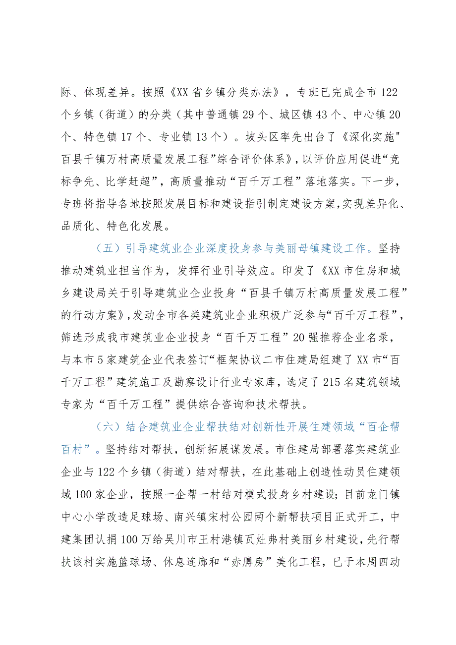 “百县千镇万村高质量发展工程”指挥部城镇建设专班工作开展情况报告.docx_第3页