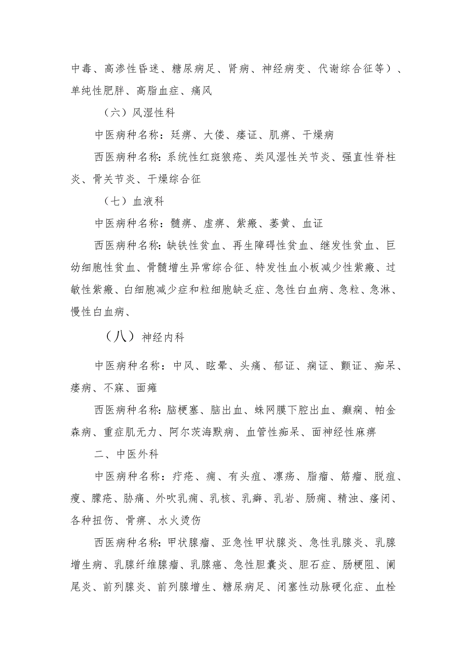 中医类别全科医生规范化培…养基地）收治常见病种名称.docx_第2页