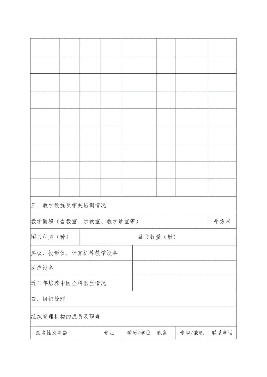 中医类别助理全科医生培训基地(基层实践基地)申报表.docx_第3页