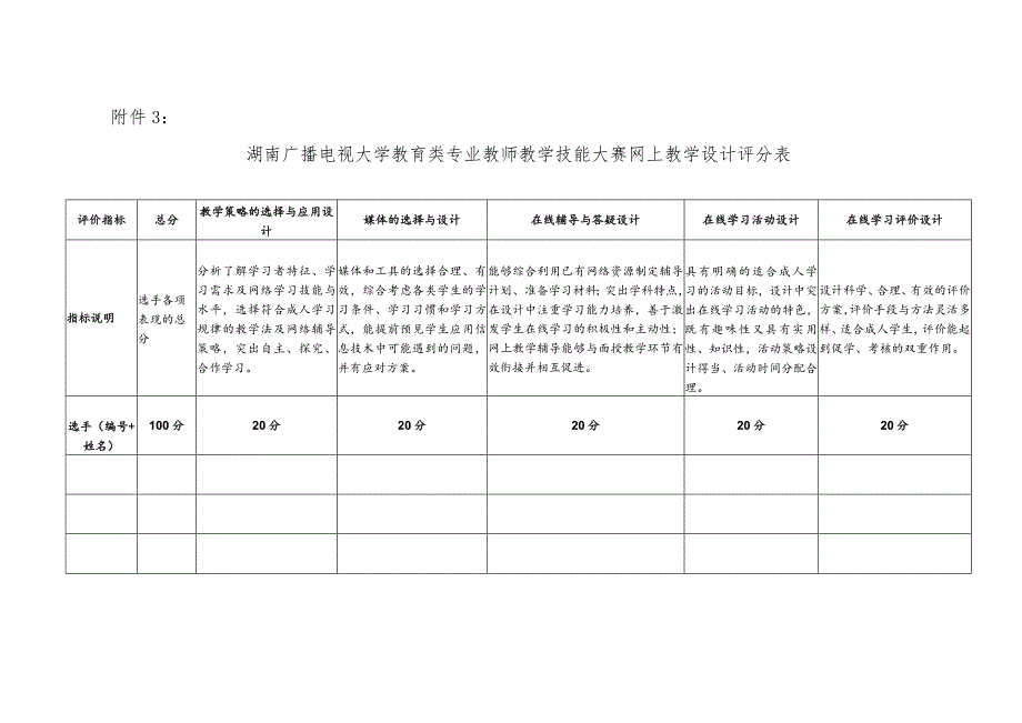 湖南广播电视大学教育类专业教师教学技能大赛教学设计方案内容与格式要求.docx_第3页