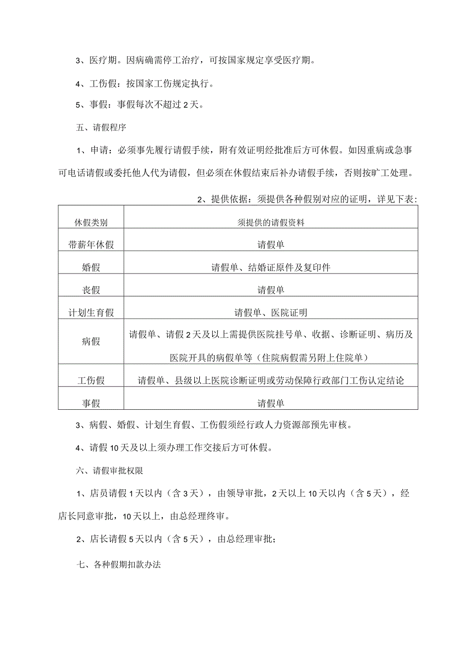 门店员工劳动纪律及休假管理制度.docx_第2页