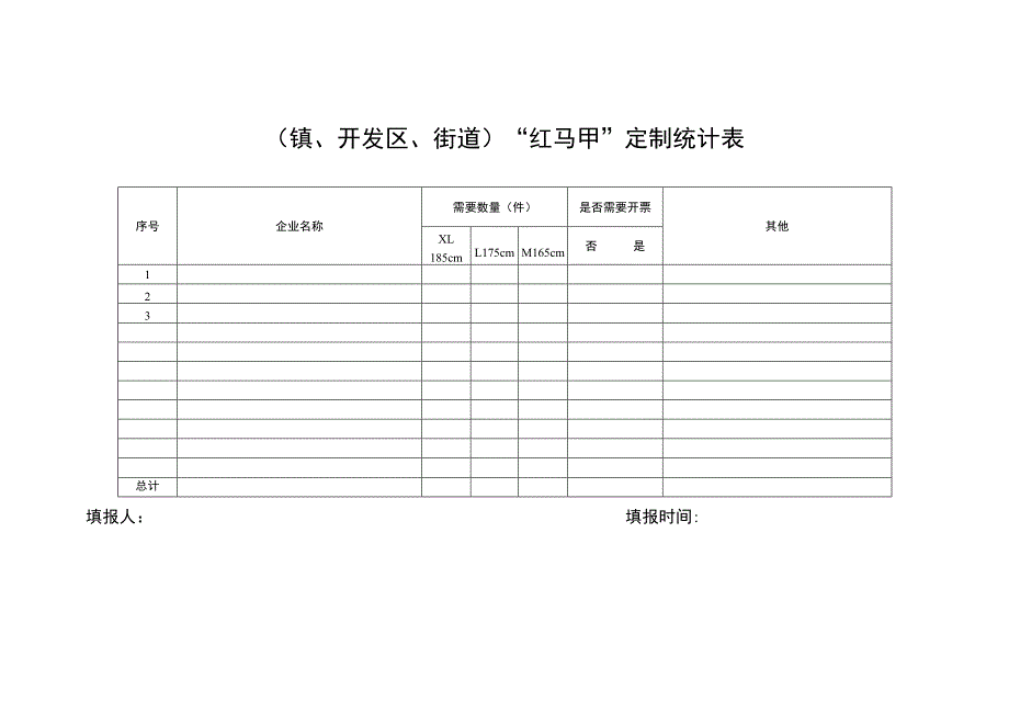 镇、开发区、街道“红马甲”定制统计表.docx_第1页