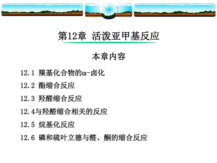 第12章活泼亚甲基反应.ppt_第1页