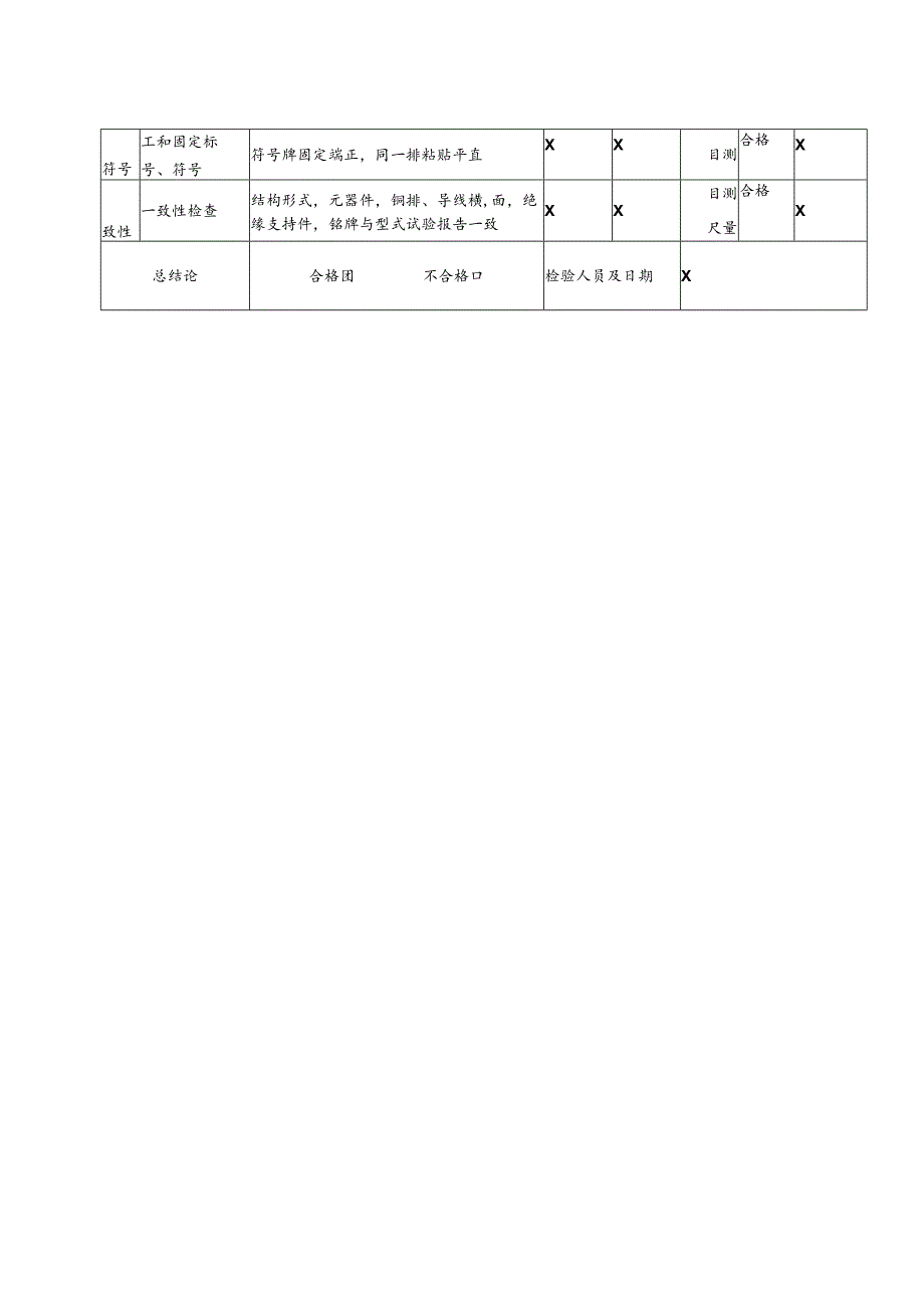 XX电气集团箱式变电站关键工序（装配）过程质量检验记录（2023年）.docx_第2页