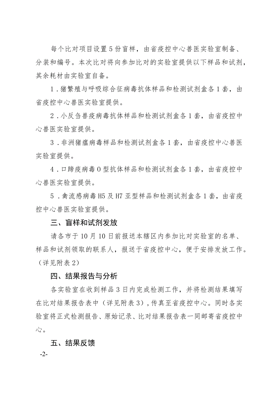 2023年兽医实验室检测能力比对实施方案.docx_第3页