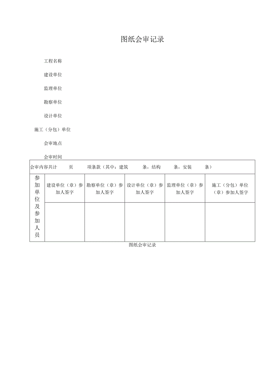 图纸会审记录.docx_第1页