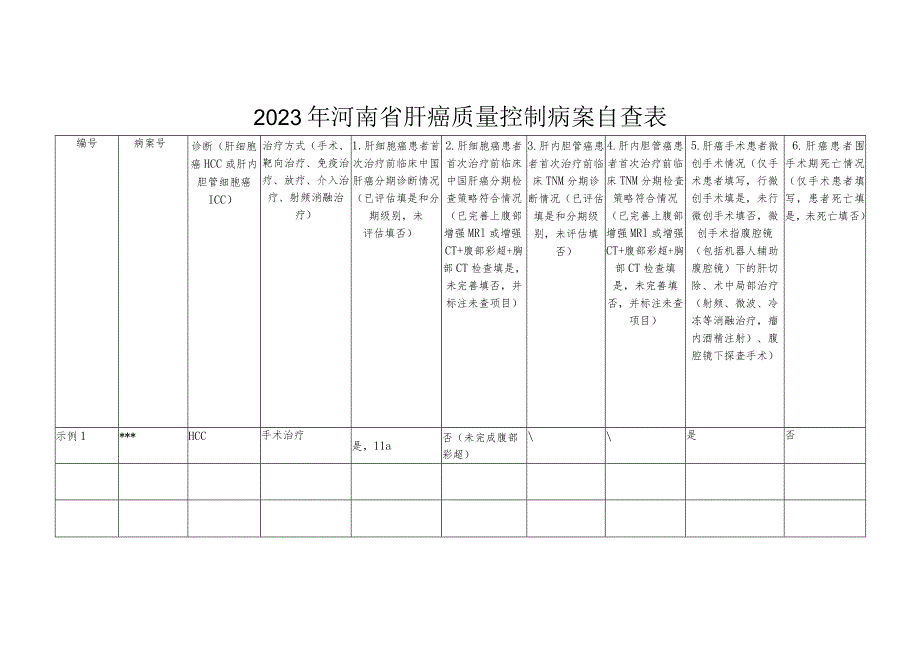 肝癌质量控制病案自查表.docx_第1页