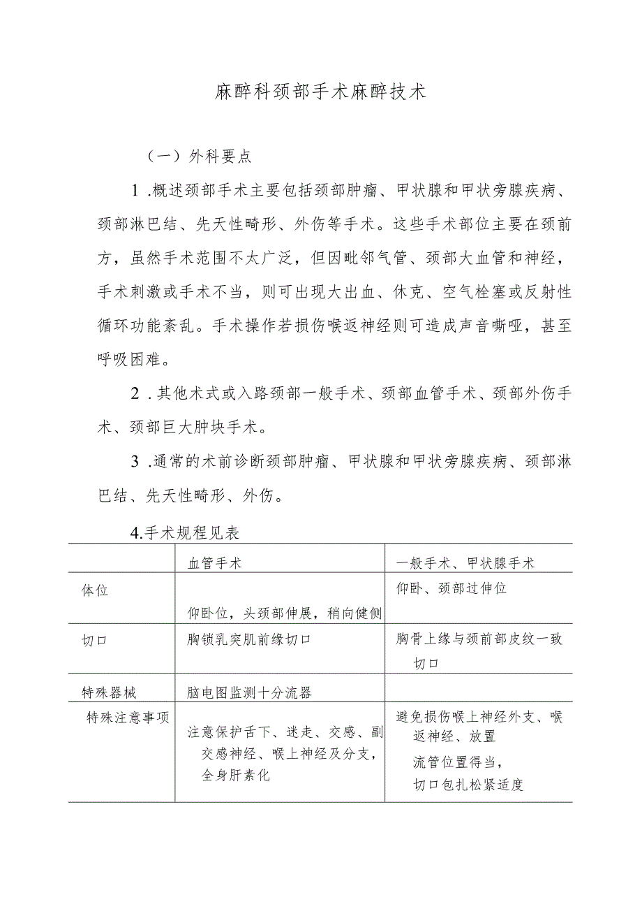 麻醉科颈部手术麻醉技术.docx_第1页