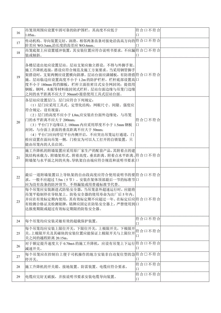 施工升降机检查表.docx_第2页