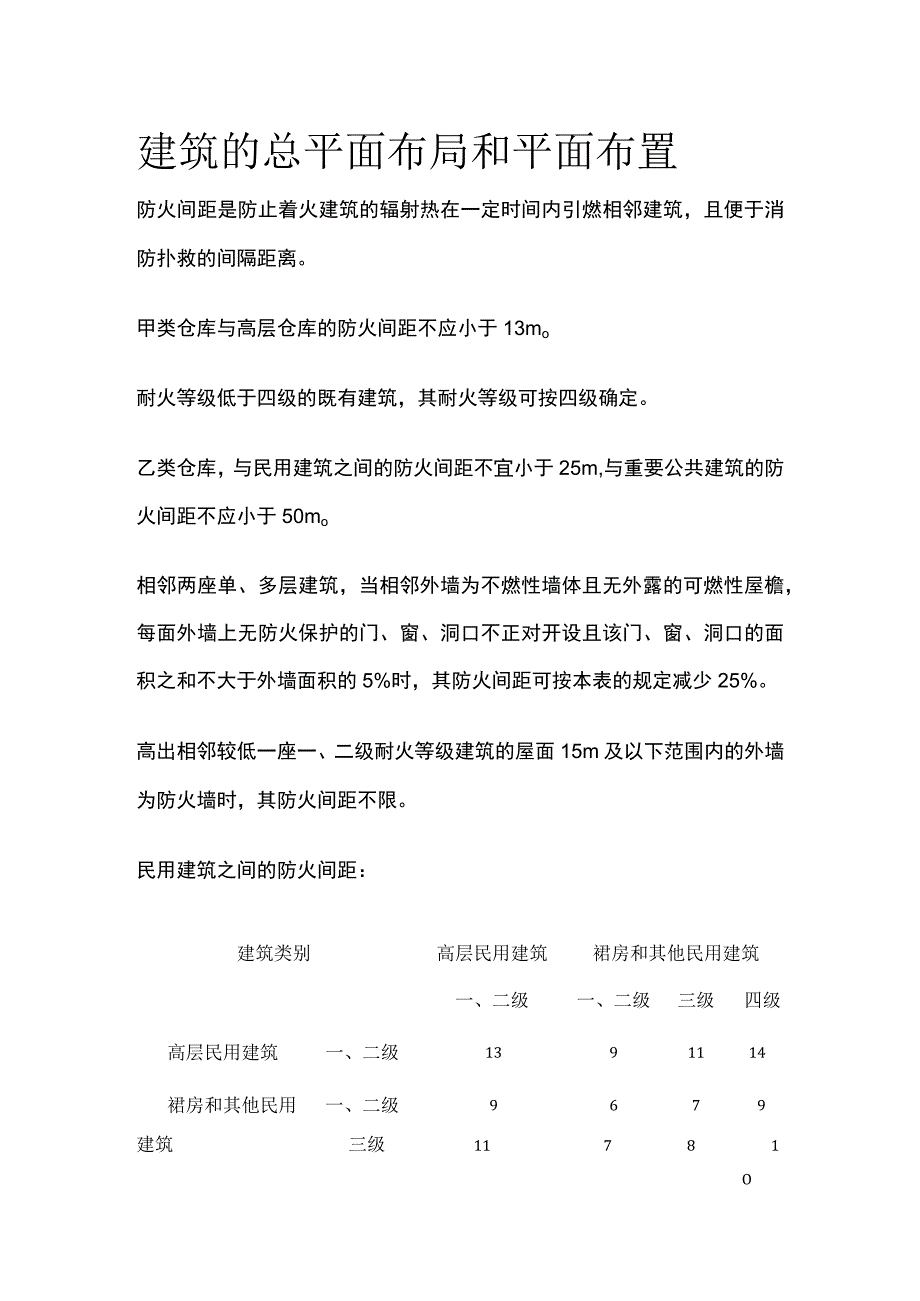 建筑的总平面布局和平面布置.docx_第1页