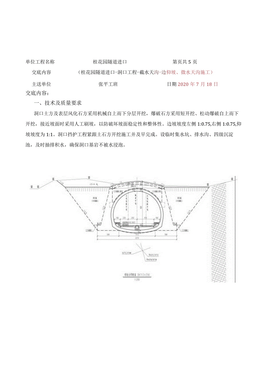 桂花园进口边仰坡、截水天沟技术交底001.docx_第1页