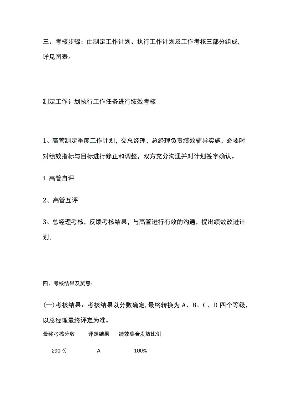 某公司高级管理人员季度绩效考核管理办法.docx_第2页