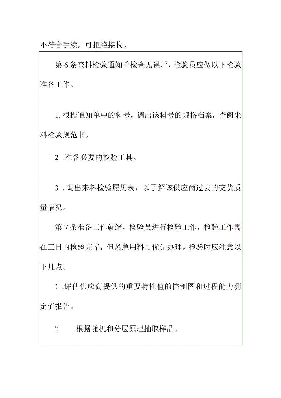 工厂生产原材料进料检验规定.docx_第2页