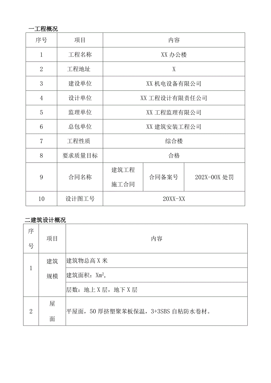 XX机电设备有限公司工程（XX办公楼）竣工质量报告(2023年).docx_第2页