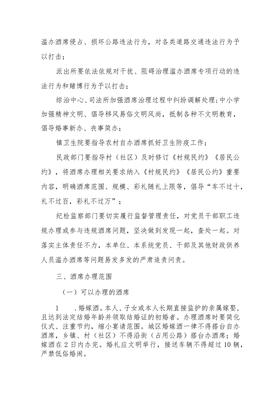 XX镇治理滥办酒席专项行动工作方案.docx_第3页