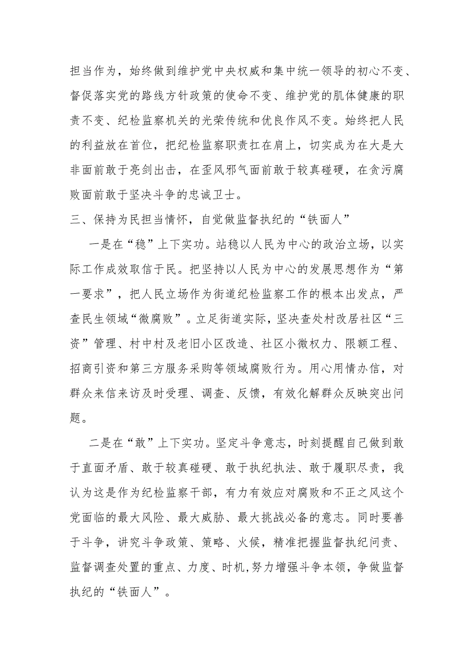 纪检监察干部队伍教育整顿学习心得感悟.docx_第3页