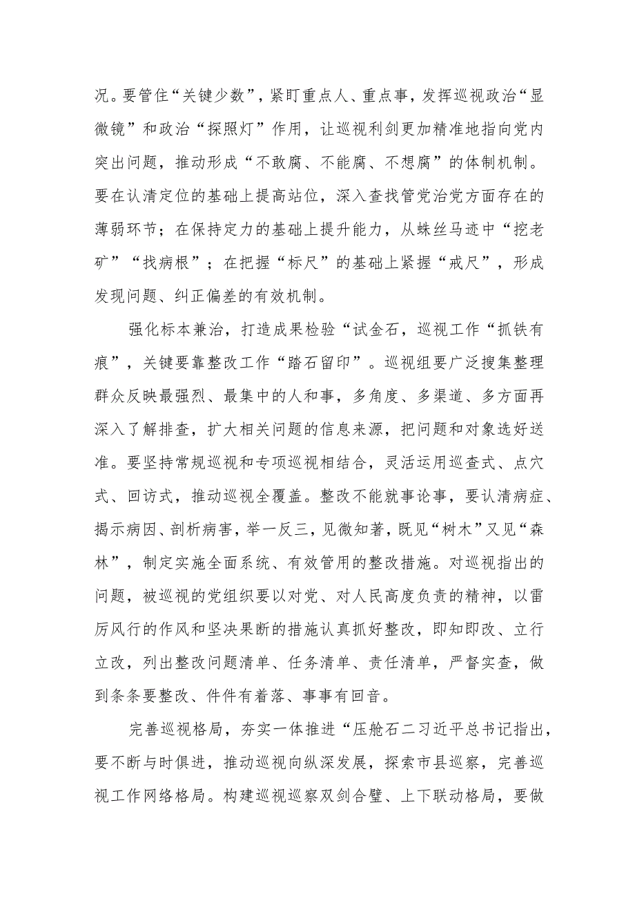 学习《关于二十届中央第一轮巡视情况的综合报告》心得体会两篇.docx_第2页