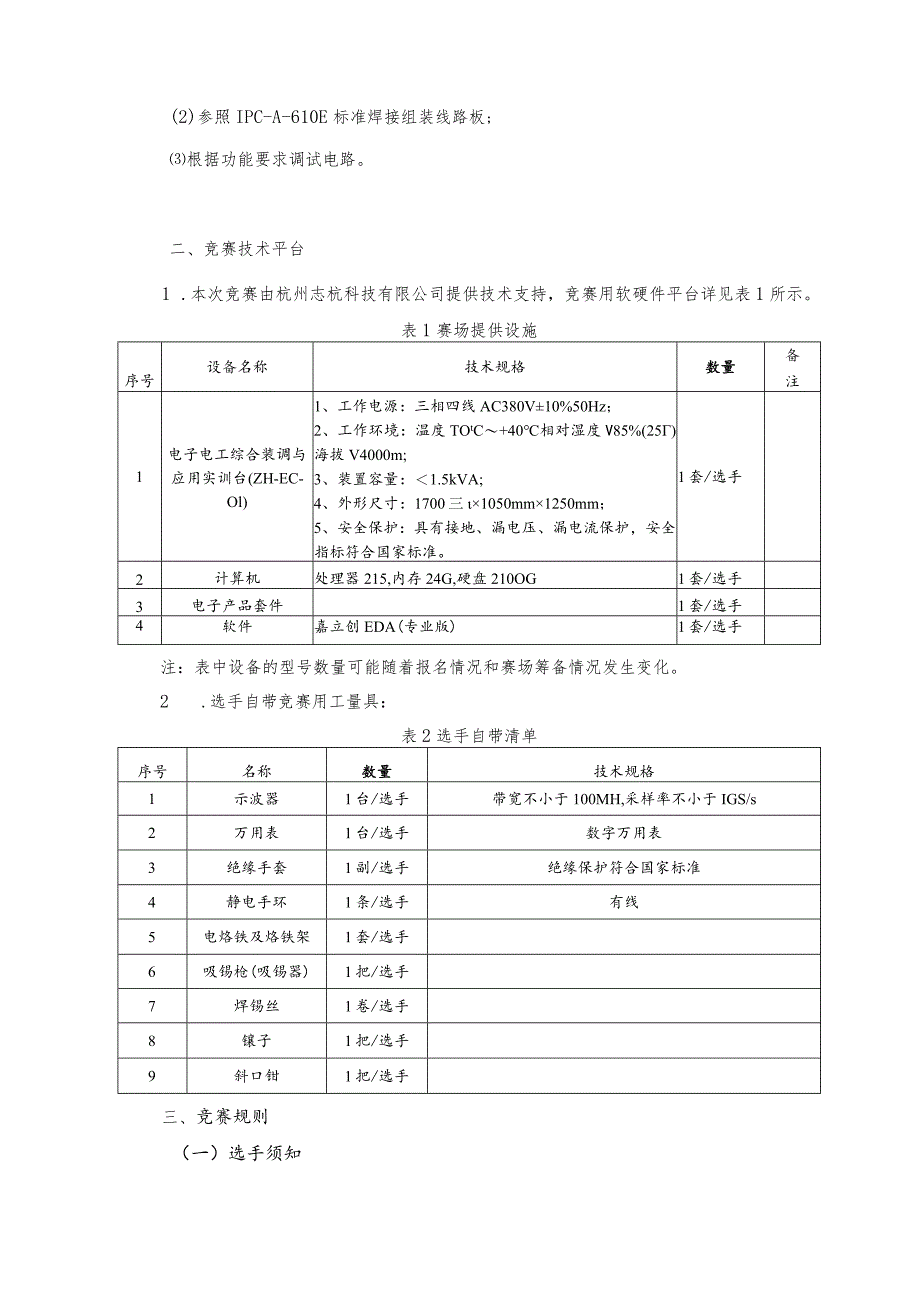 2023年全省技工院校电子技术项目学生技能竞赛技术文件.docx_第2页