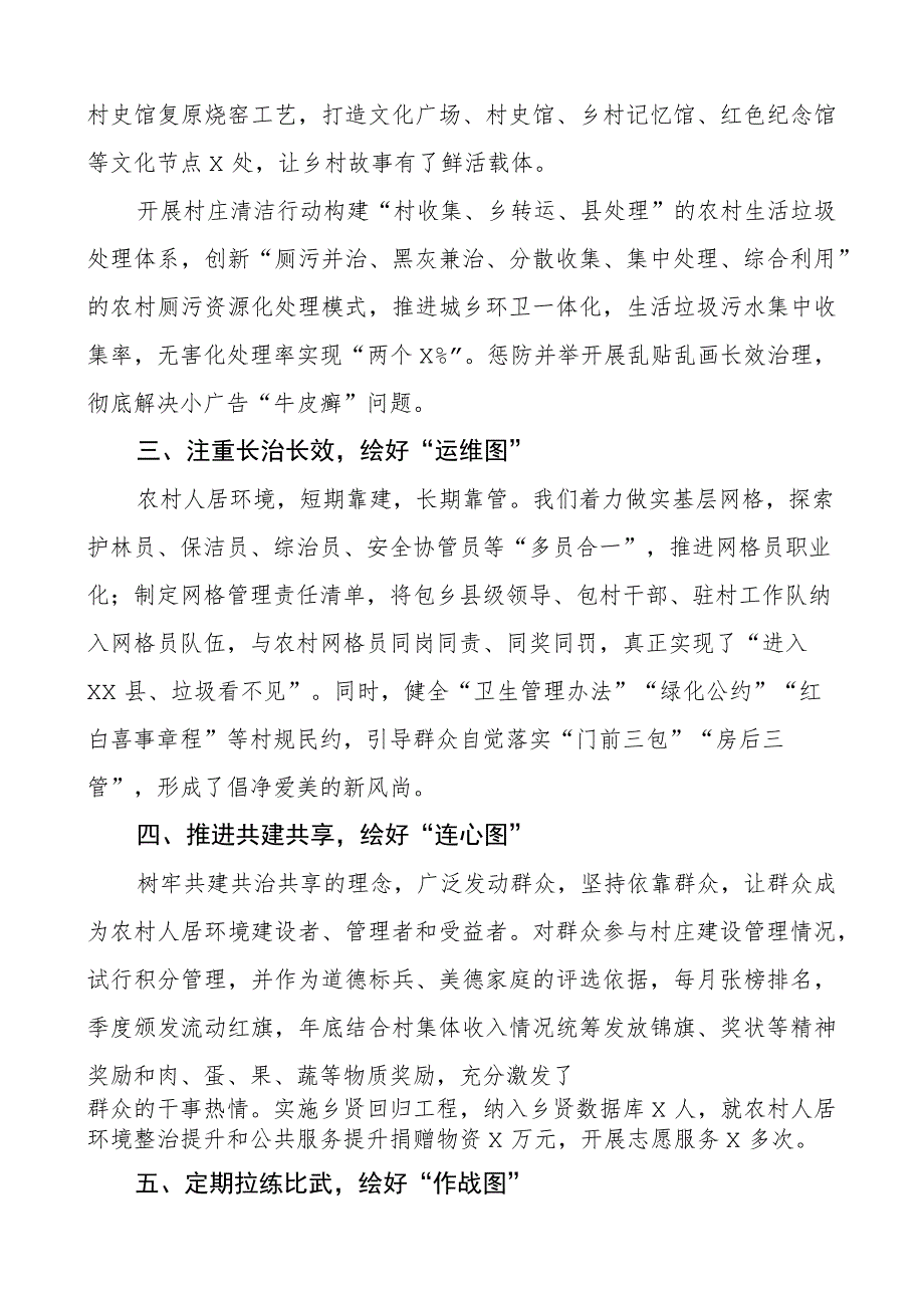 x县农村人居环境整治工作经验材料总结汇报报告.docx_第2页