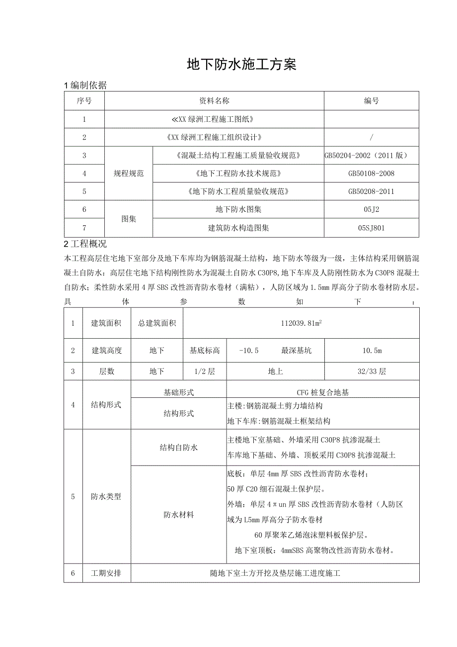 地下防水专项施工方案（示范文本）.docx_第3页