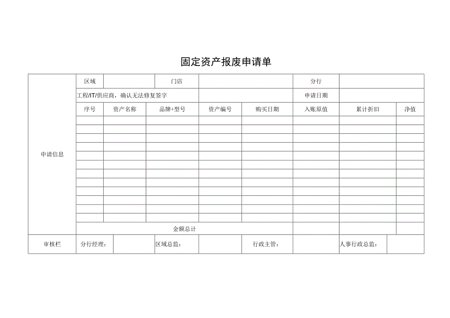 固定资产报废申请单.docx_第1页