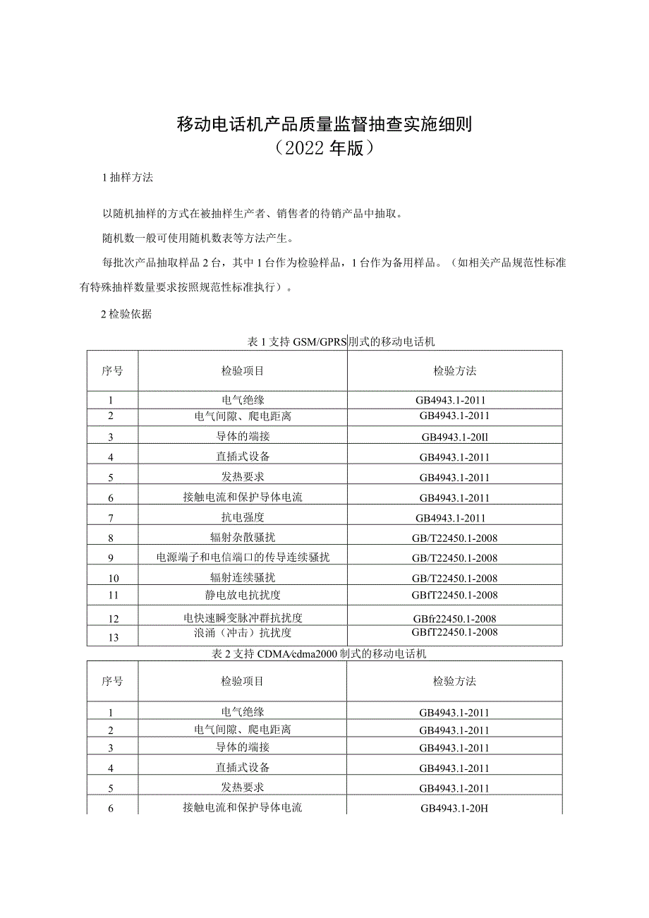 移动电话机产品质量监督抽查实施细则（2022年版）.docx_第1页