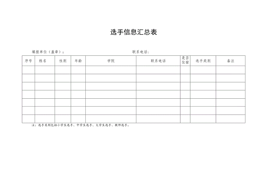 选手信息汇总表.docx_第1页