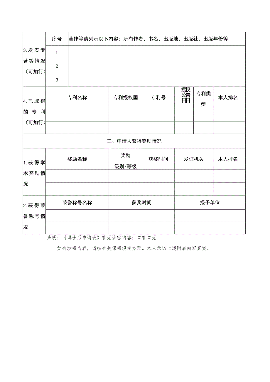 西安地质调查中心科研工作站博士后申请表.docx_第3页