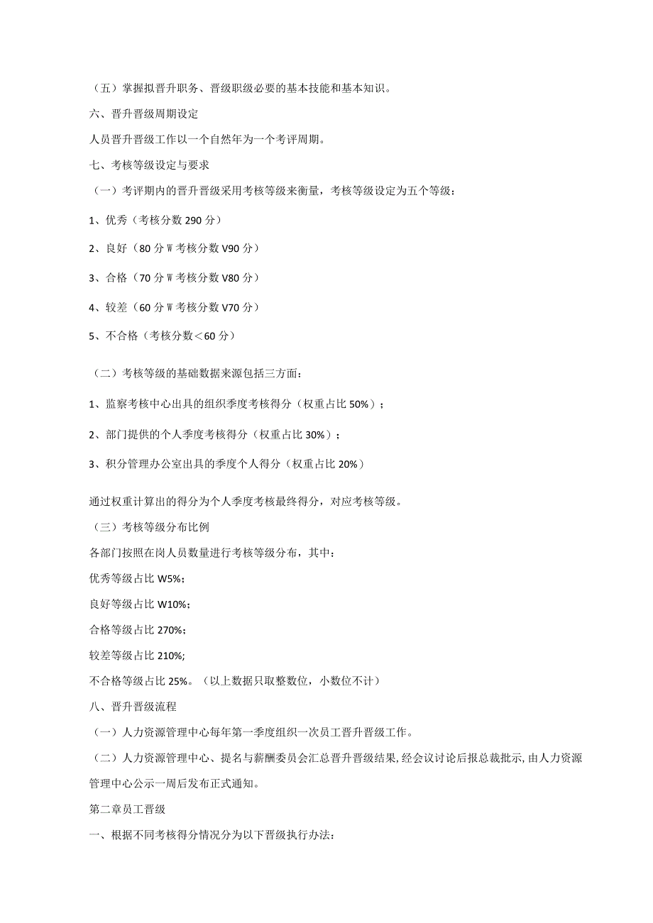 集团公司员工晋升及晋级管理办法.docx_第2页