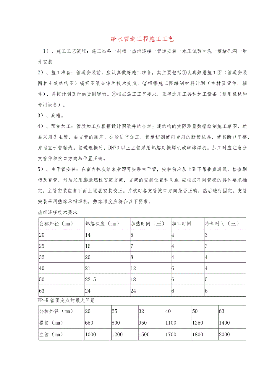 给水管道工程施工工艺.docx_第1页