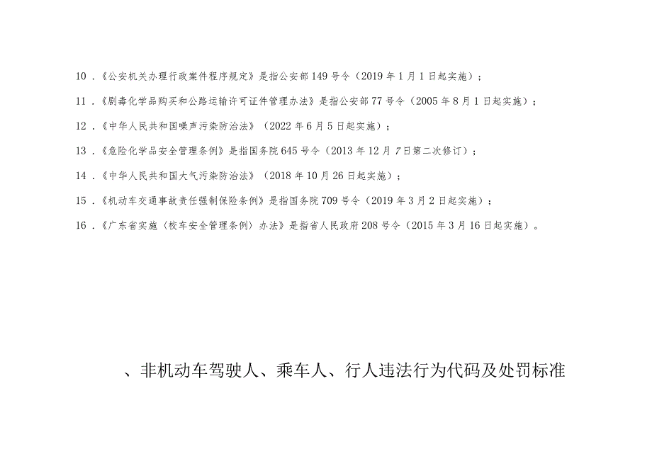 道路交通安全违法行为代码及处罚标准.docx_第2页