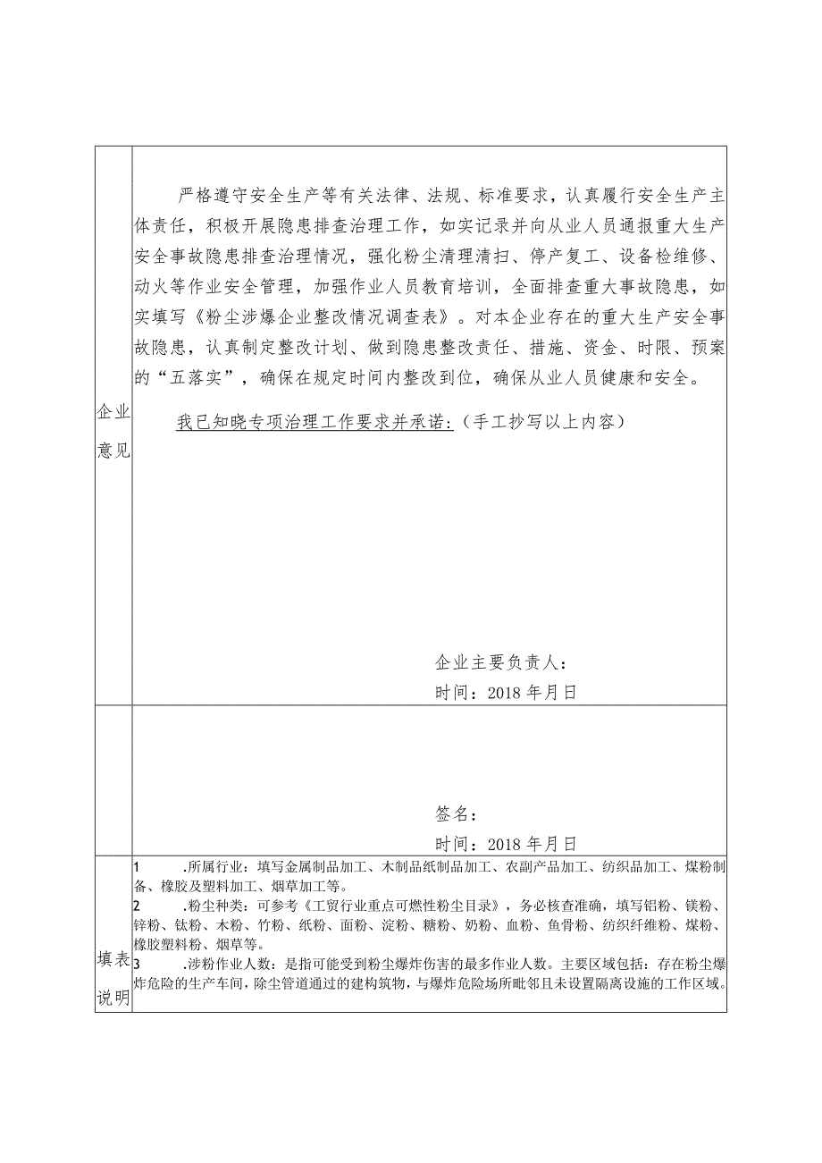 粉尘涉爆企业整改情况自查表.docx_第2页