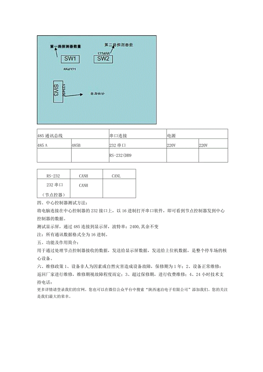 车位引导系统中心控制器说明.docx_第3页