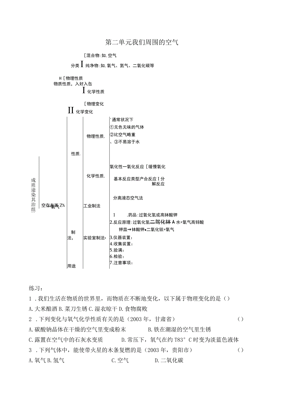 第二单元我们周围的空气.docx_第1页