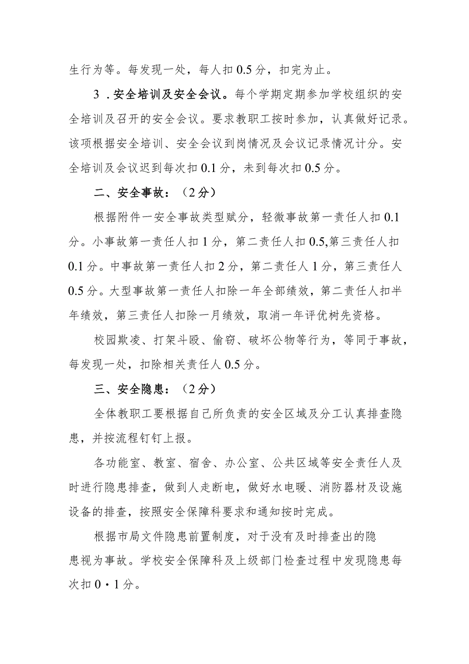 小学学校教师安全绩效考核方案.docx_第2页