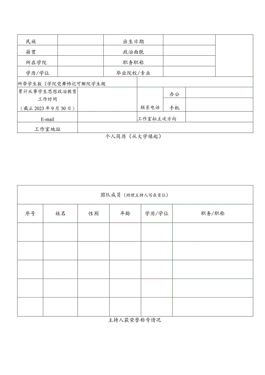 韶关学院名辅导员工作室申报表.docx_第3页