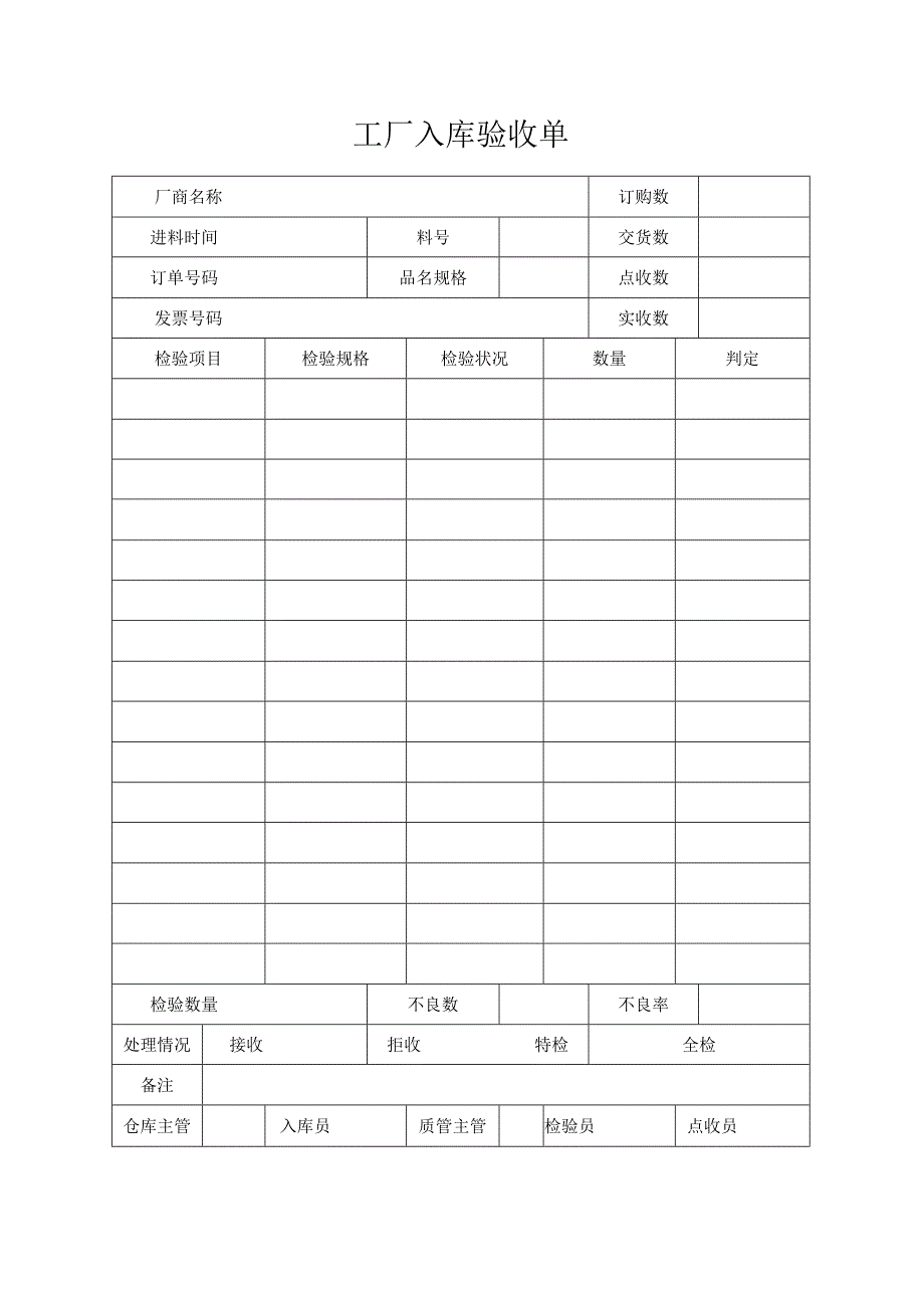 工厂入库验收单.docx_第1页