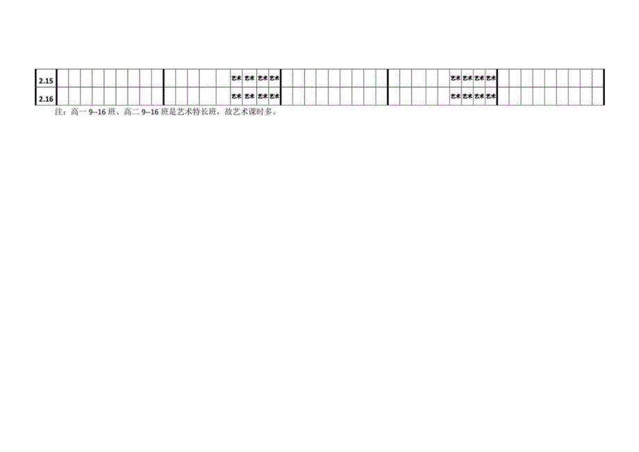 青岛西海岸新区第五高级中学艺术课程总表.docx_第3页