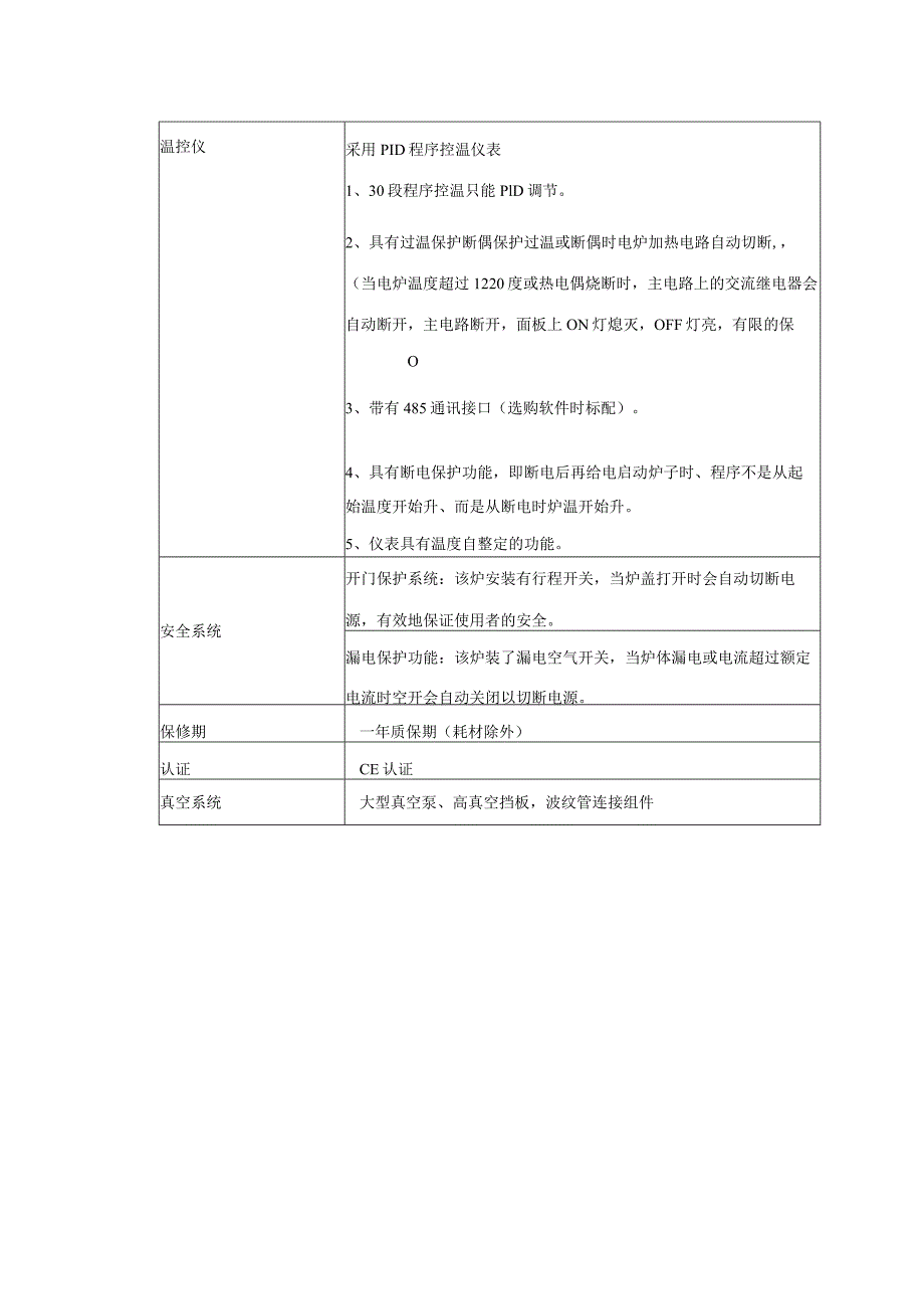 管式炉退火炉技术参数要求型号TL1200管式炉.docx_第2页