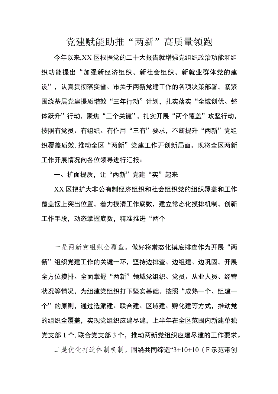 党建赋能助推“两新”高质量领跑.docx_第1页