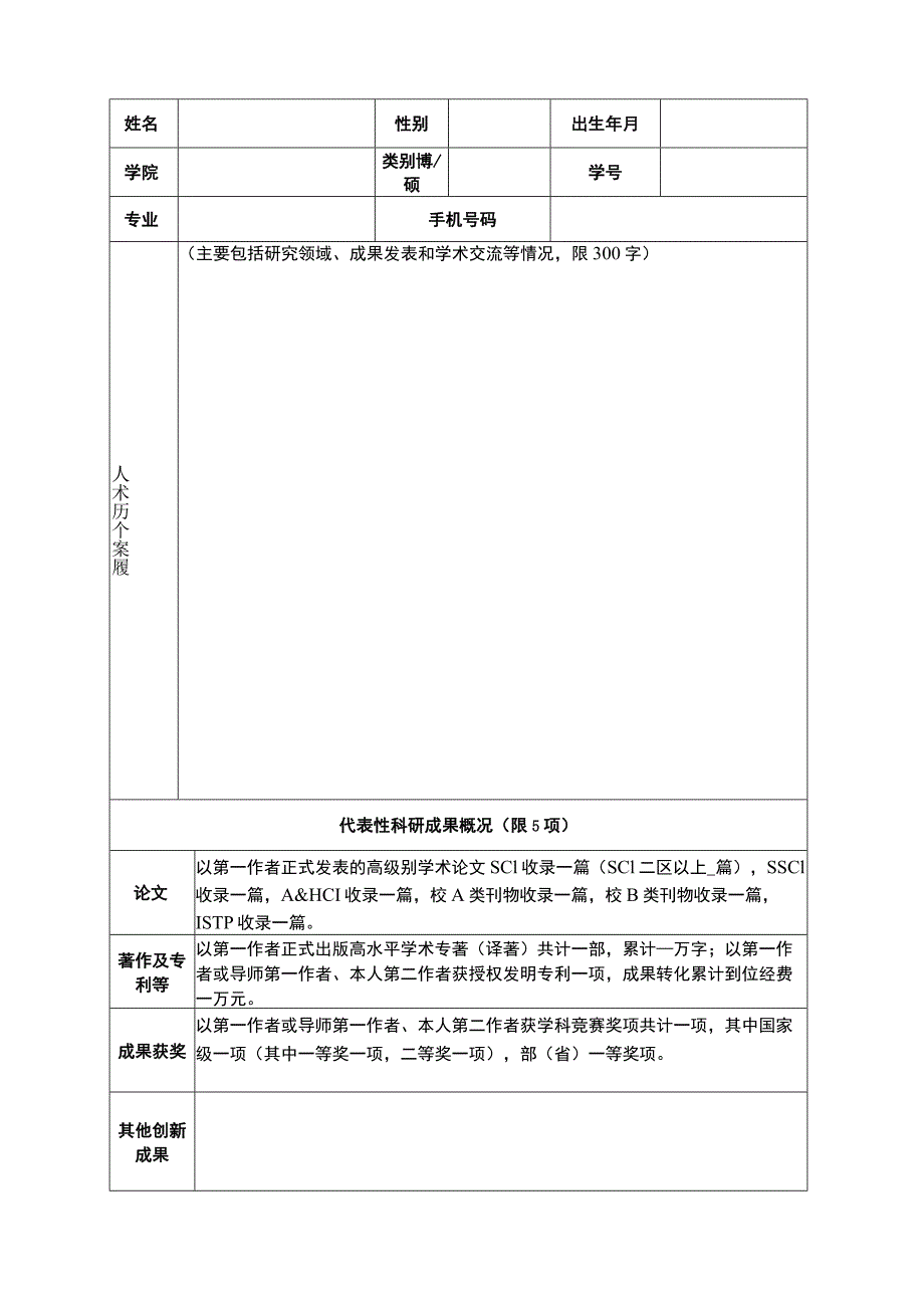 福建师范大学“研究生学术新星”申报书.docx_第2页