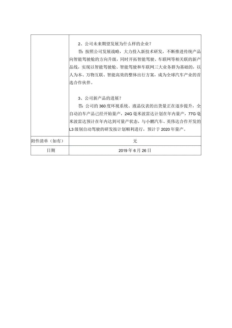 证券简称德赛西威惠州市德赛西威汽车电子股份有限公司投资者关系活动记录表.docx_第2页