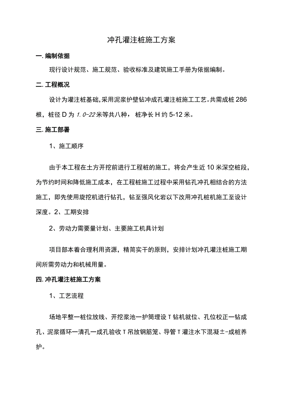 冲孔灌注桩施工方法.docx_第1页