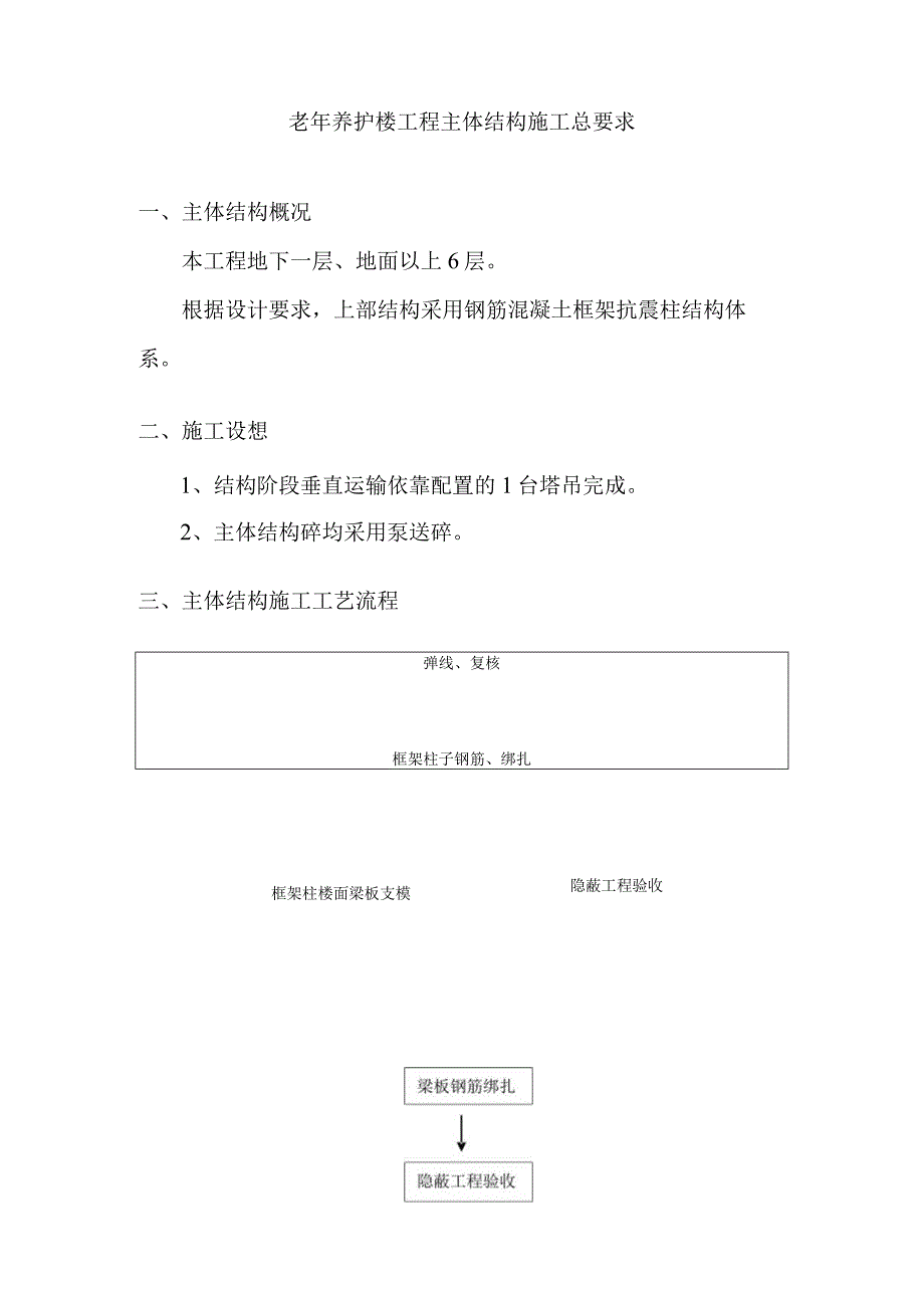 老年养护楼工程主体结构施工总要求.docx_第1页