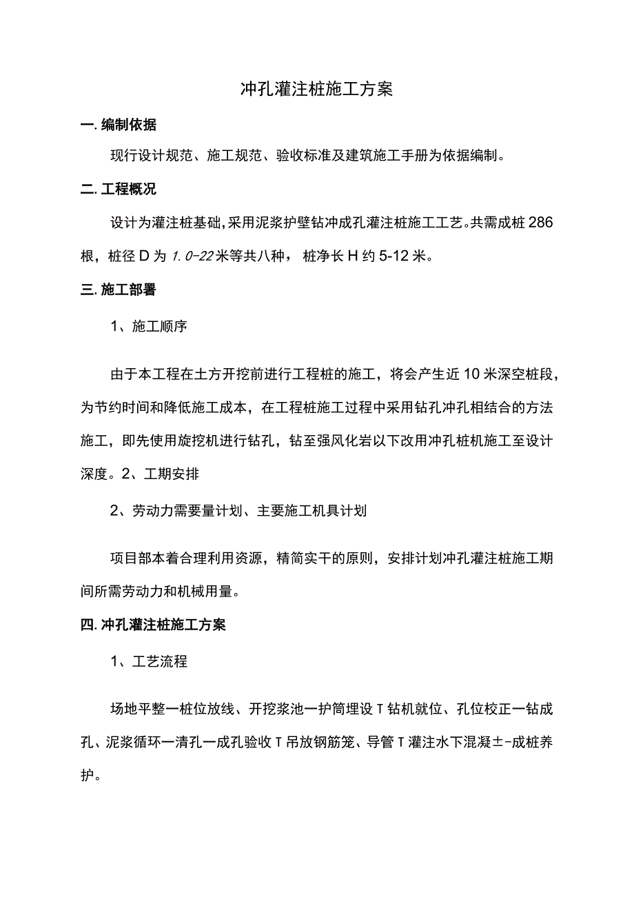 冲孔灌注桩施工方案.docx_第1页