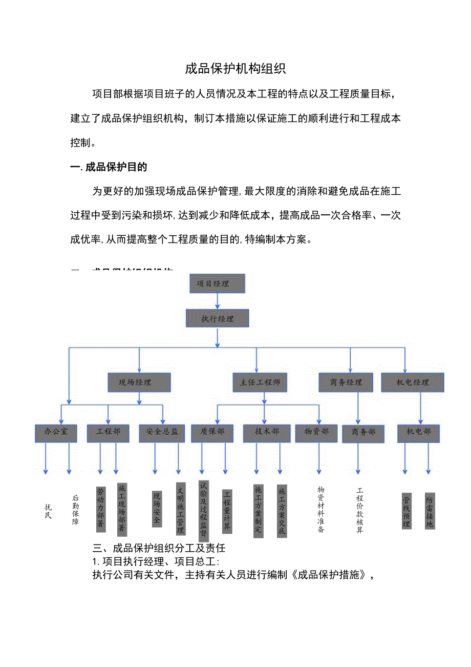 成品保护机构组织.docx_第1页