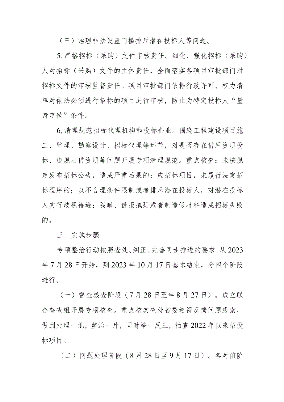 关于开展招投标领域突出问题专项整治的实施方案.docx_第3页